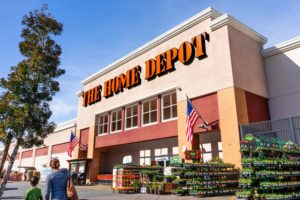 People shopping at The Home Depot in San Francisco bay area